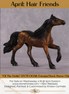 "Of The Fields" OOAK EFCM Friesian Chip By Kristen Cermele - April GemStones Series