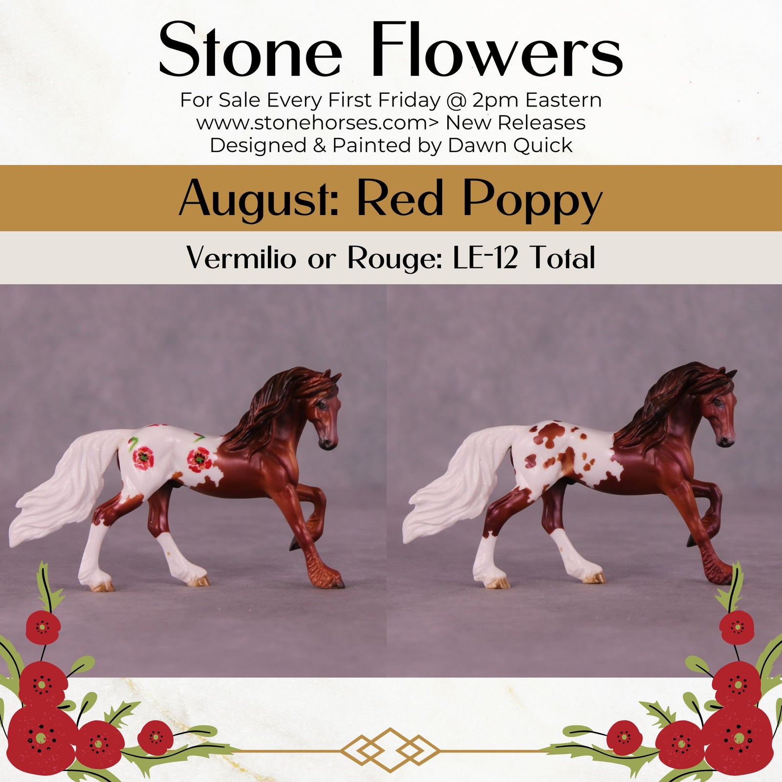 Vermilio or Rouge LE-12 FCM Chip Friesian By Dawn Quick FS25