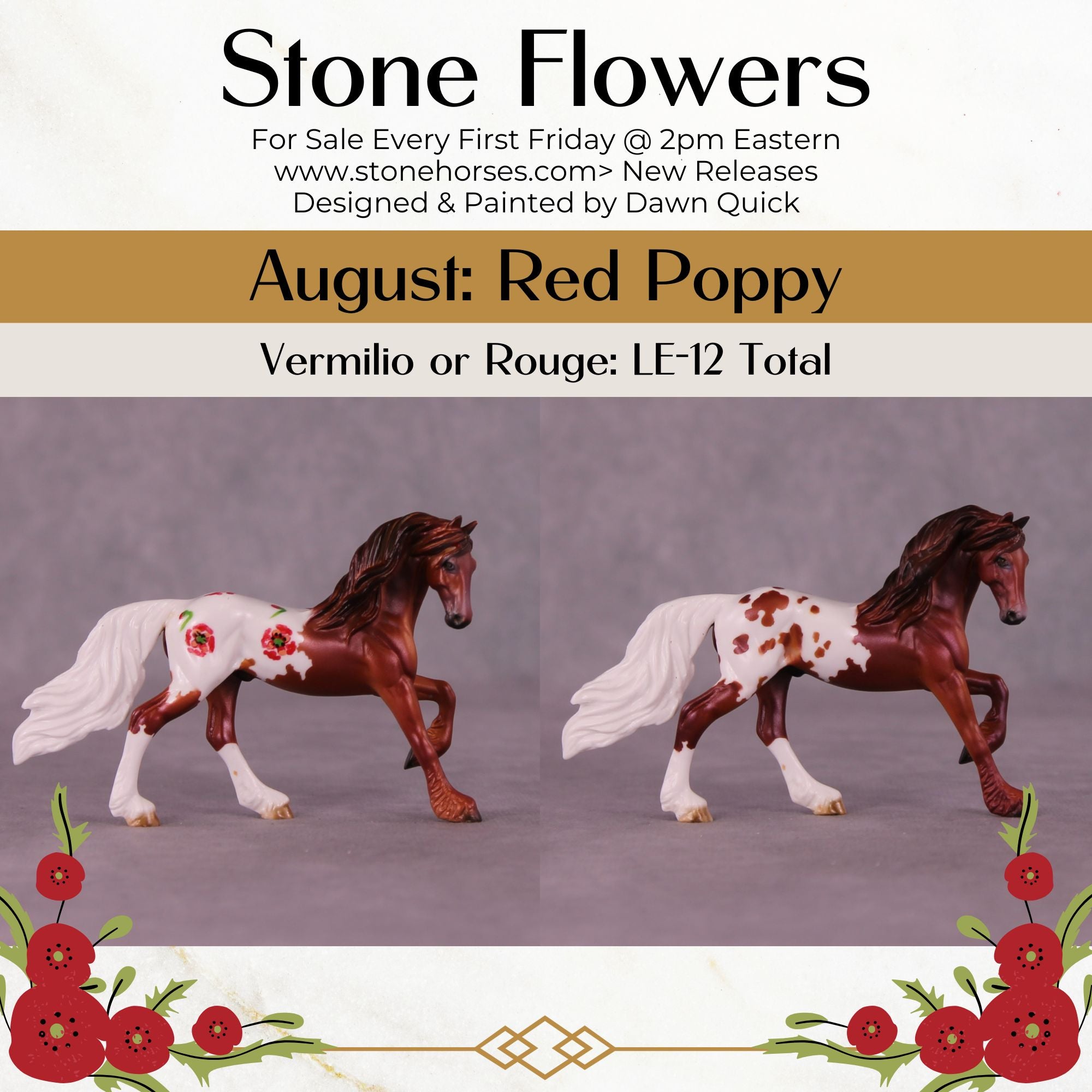 Vermilio or Rouge LE-12 FCM Chip Friesian By Dawn Quick FS25