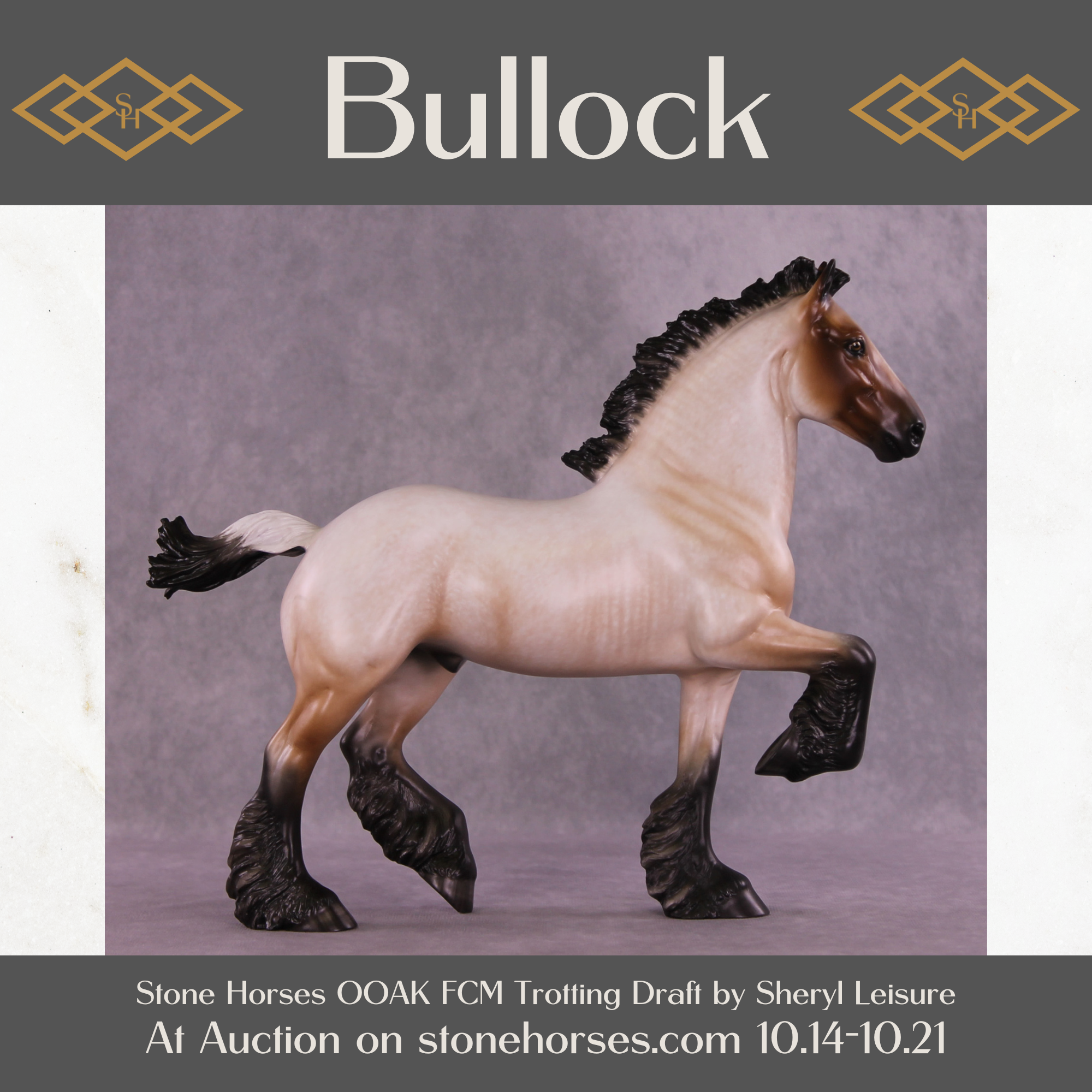 Bullock OOAK FCM Trotting Drafter by Sheryl Leisure Best Offer 10/21/25