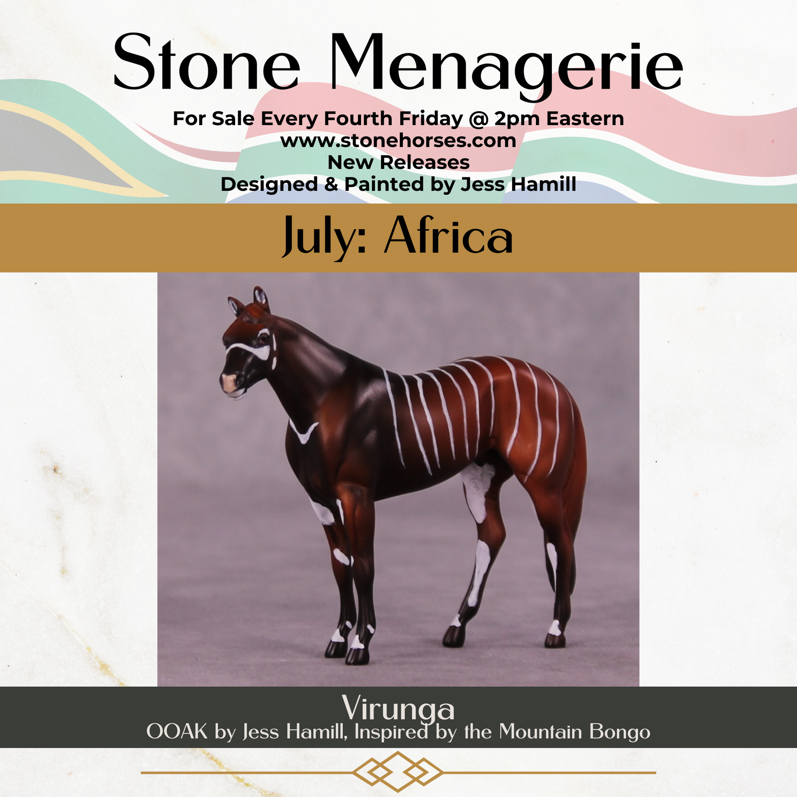 Virunga OOAK Stock Chip by Jess Hamill MS25