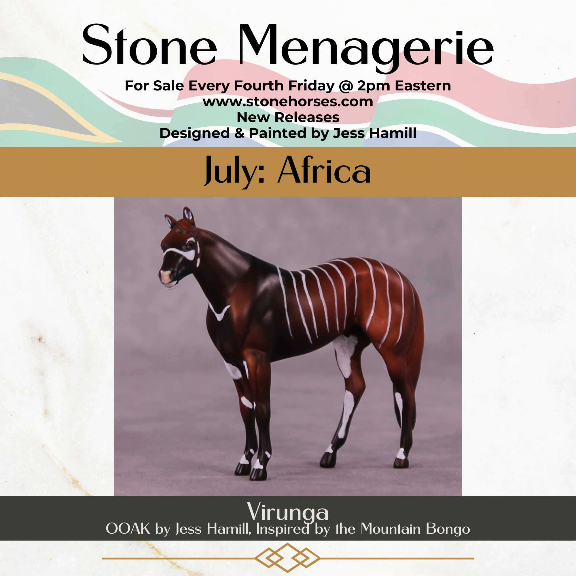 Virunga OOAK Stock Chip by Jess Hamill MS25