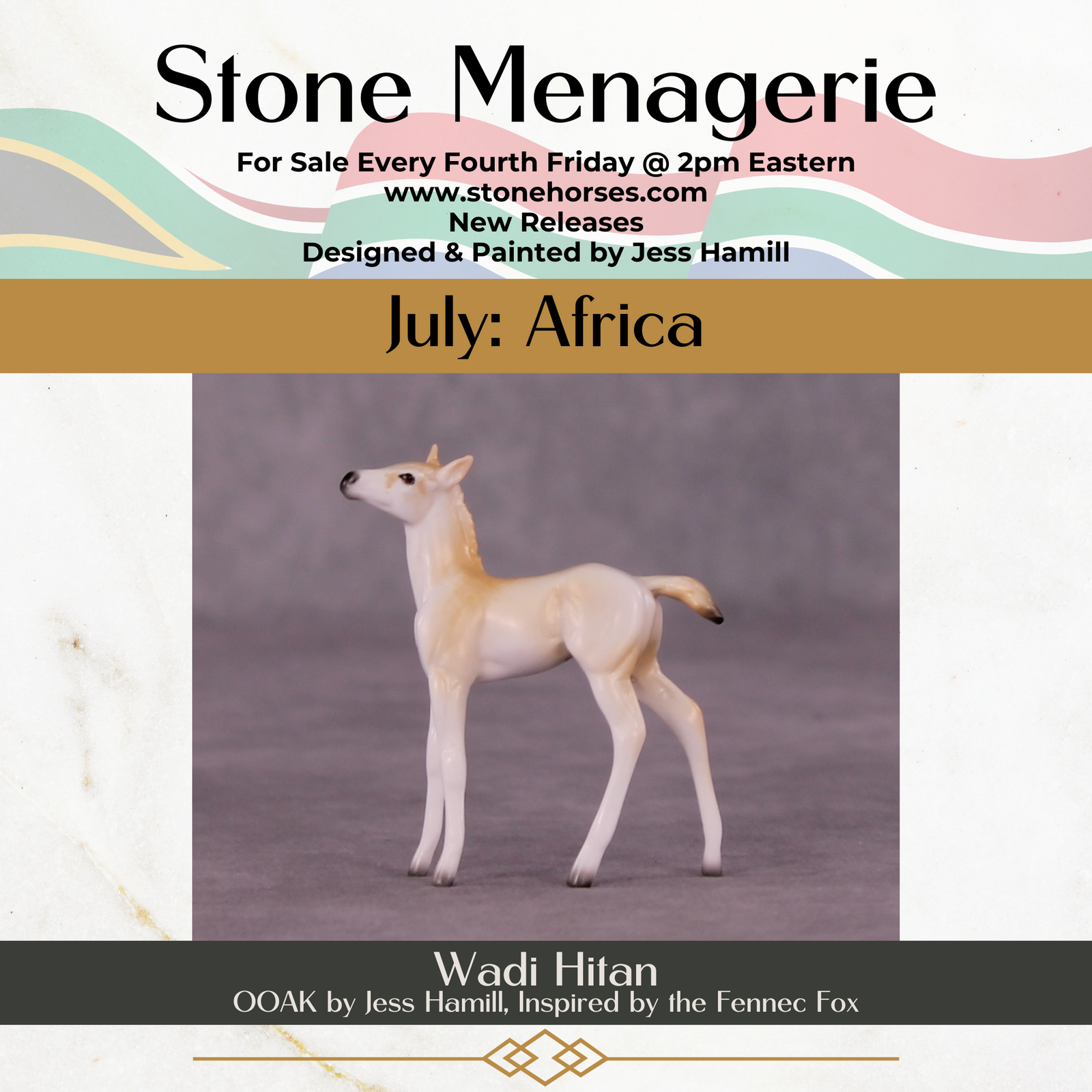 Wadi Hitan OOAK Foal Chip by Jess Hamill MS25
