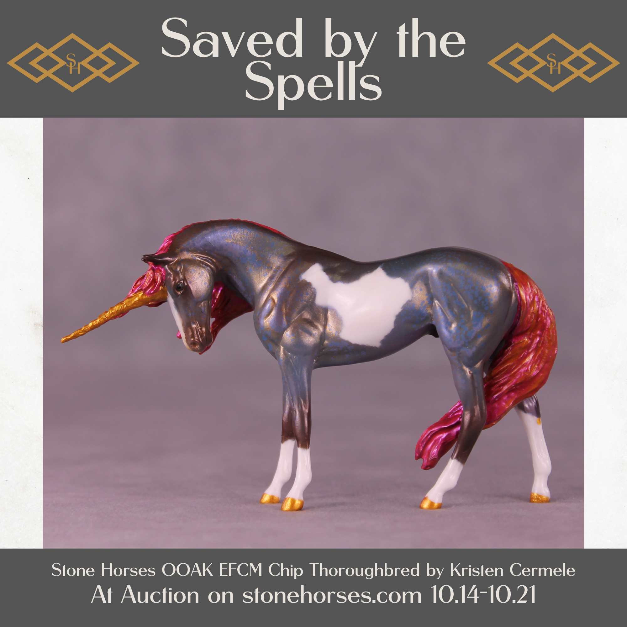 Saved by the Spells OOAK EFCM Chip Thoroughbred by Kristen Cermele Best Offer 10/21/25