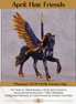 "Phantasia" OOAK EFCM Pegasus Friesian Chip By Kristen Cermele - April GemStones Series