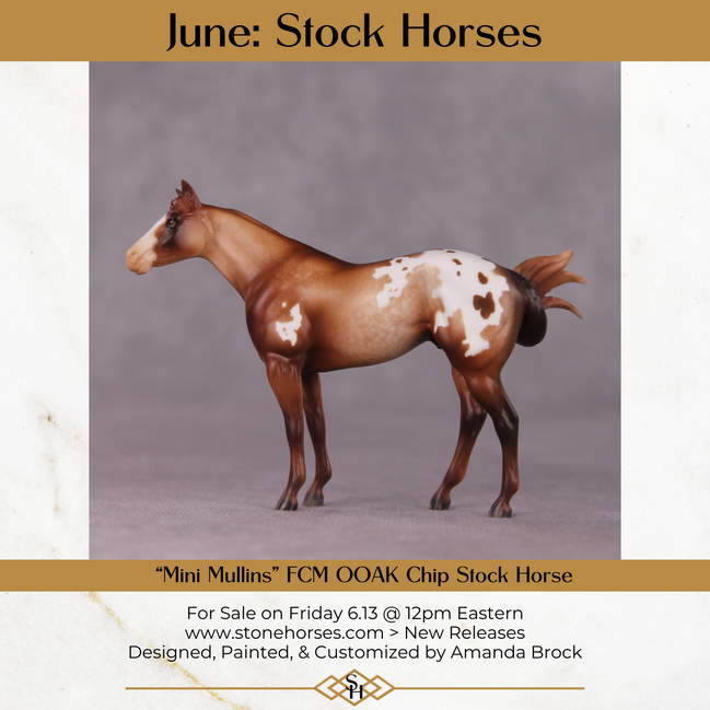 "Mini Mullins" OOAK FCM Stock Chip By Amanda Brock - June GemStones Series