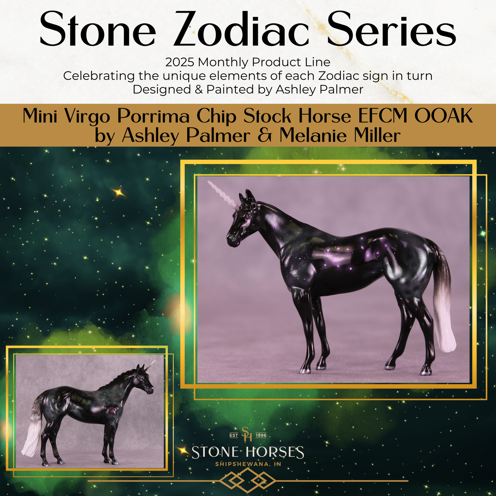 Mini Porrima OOAK EFCM Chip Stock Horse by Ashley Palmer & Melanie Miller SCD26