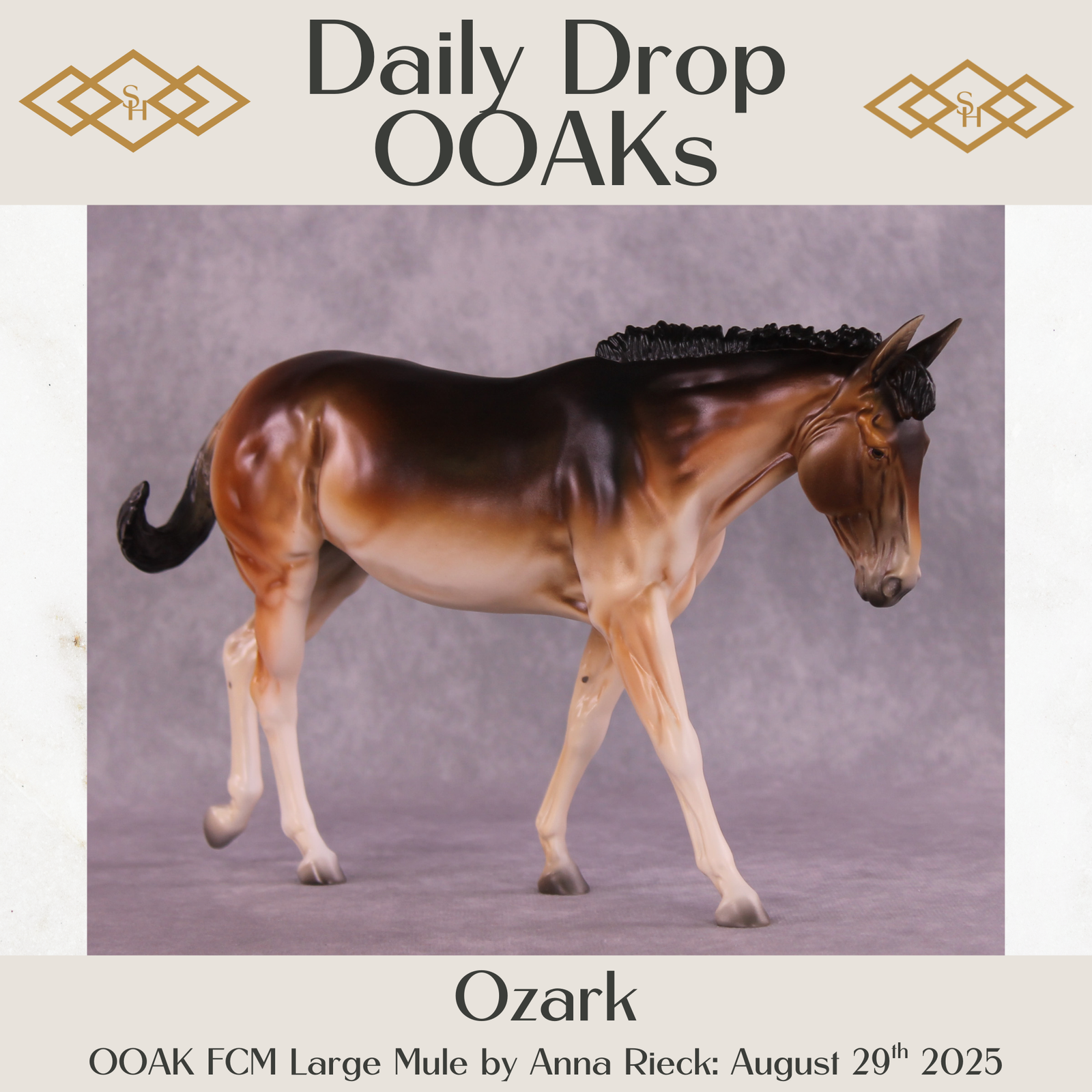 Ozark OOAK FCM Large Mule by Anna Rieck DDOOAKs25
