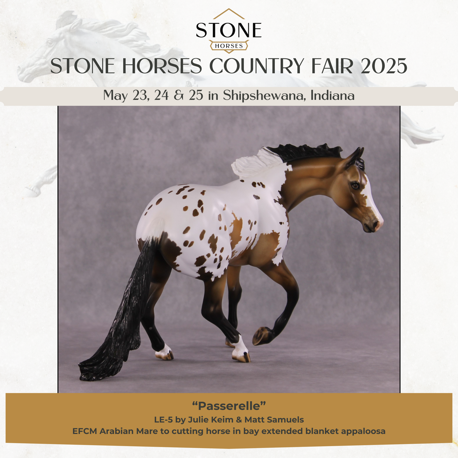 "Passerelle" LE-5 EFCM Arab Mare To Cutting Horse by Julie Keim SHCF25