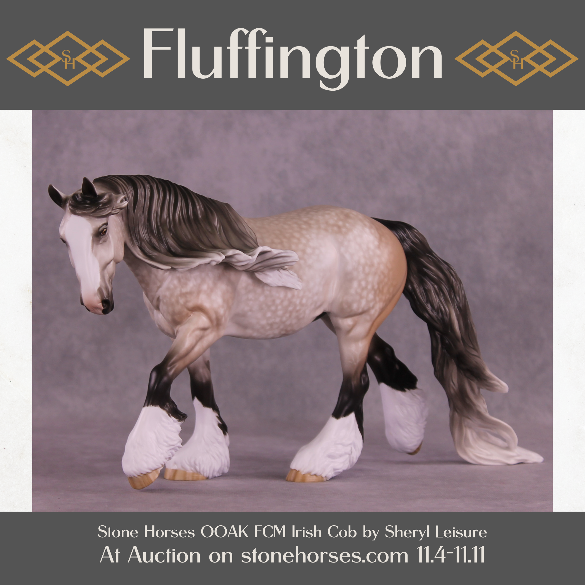 Fluffington OOAK FCM Irish Cob by Sheryl Leisure Best Offer 11/11/25