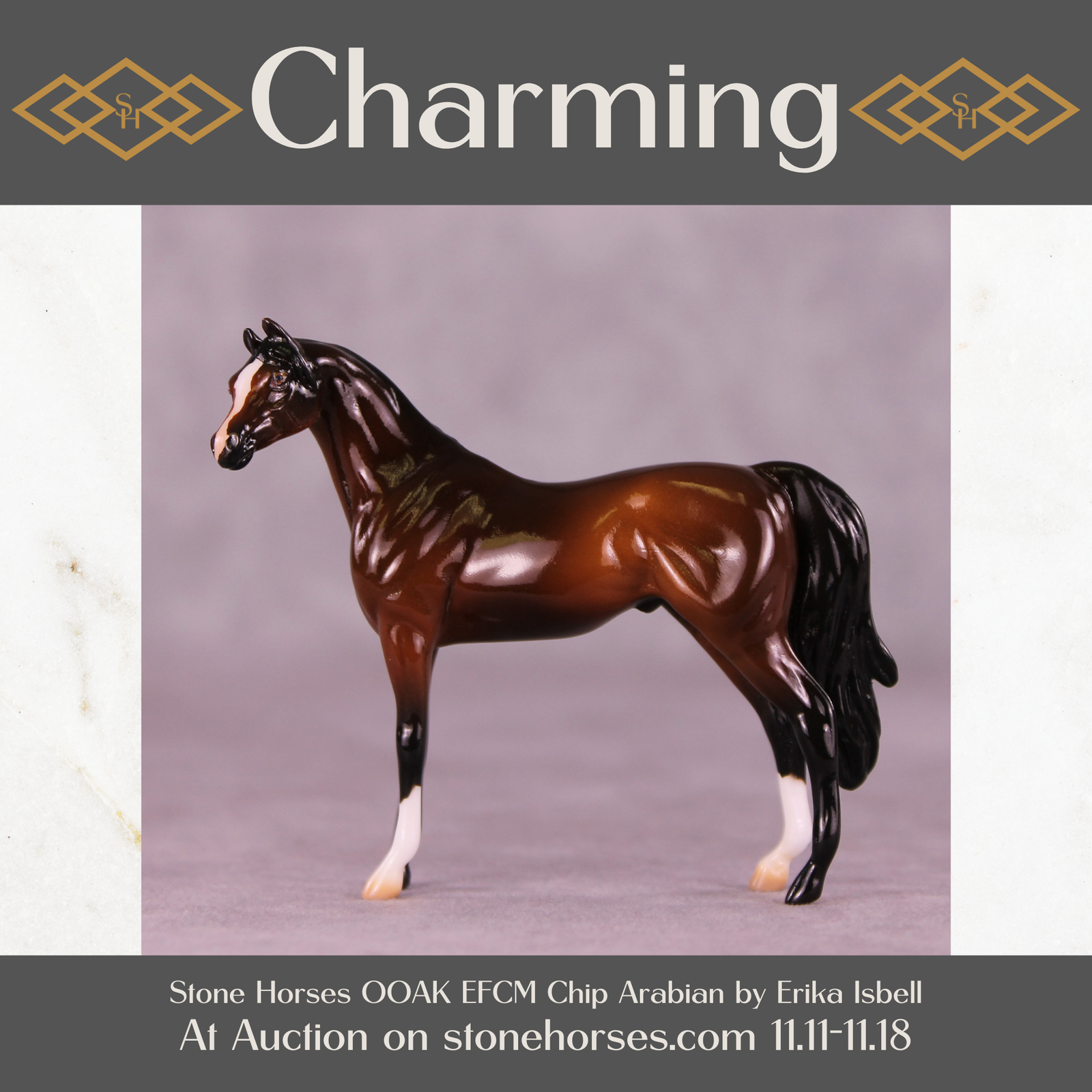 Charming OOAK EFCM Chip Arabian by Erika Isbell Best Offer 11/18/25