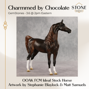 Charmmed by Chocolate OOAK FCM Arabian Stallion by Stephanie Blaylock & Matt Samuels GS26