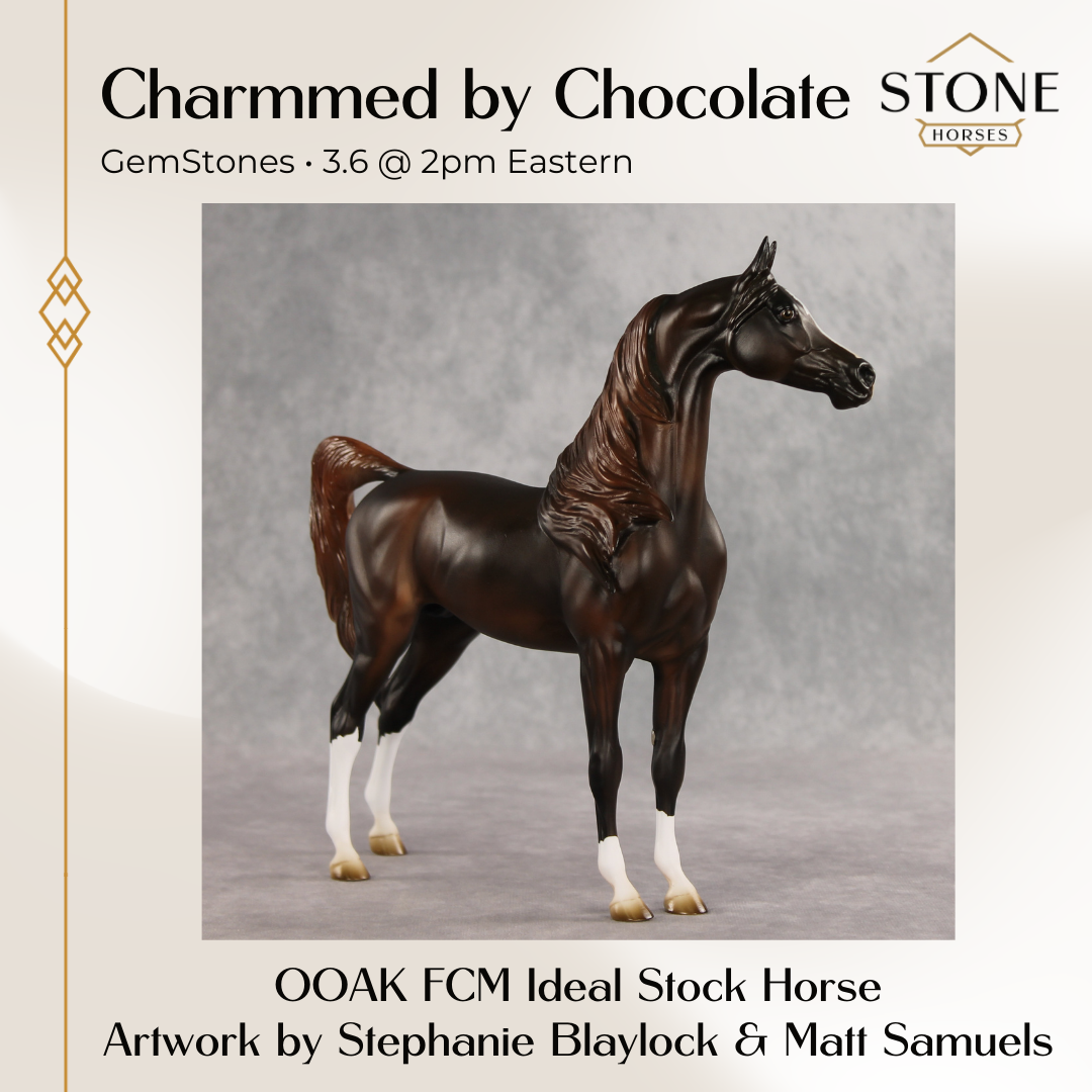 Charmmed by Chocolate OOAK FCM Arabian Stallion by Stephanie Blaylock & Matt Samuels GS26