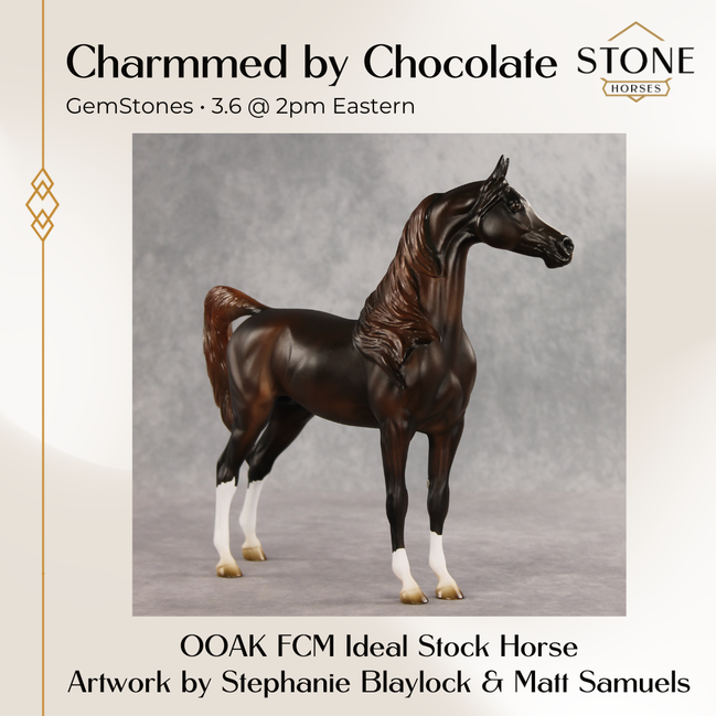 Charmmed by Chocolate OOAK FCM Arabian Stallion by Stephanie Blaylock & Matt Samuels GS26