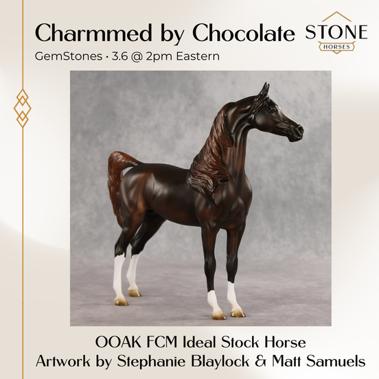 Charmmed by Chocolate OOAK FCM Arabian Stallion by Stephanie Blaylock & Matt Samuels GS26