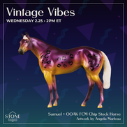 Samuel OOAK FCM Chip Stock Horse by Angela Marleau VTV26