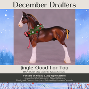 Jingle Good For You OOAK EFCM Chip Standing Drafter by Kristen Cermele GS1225