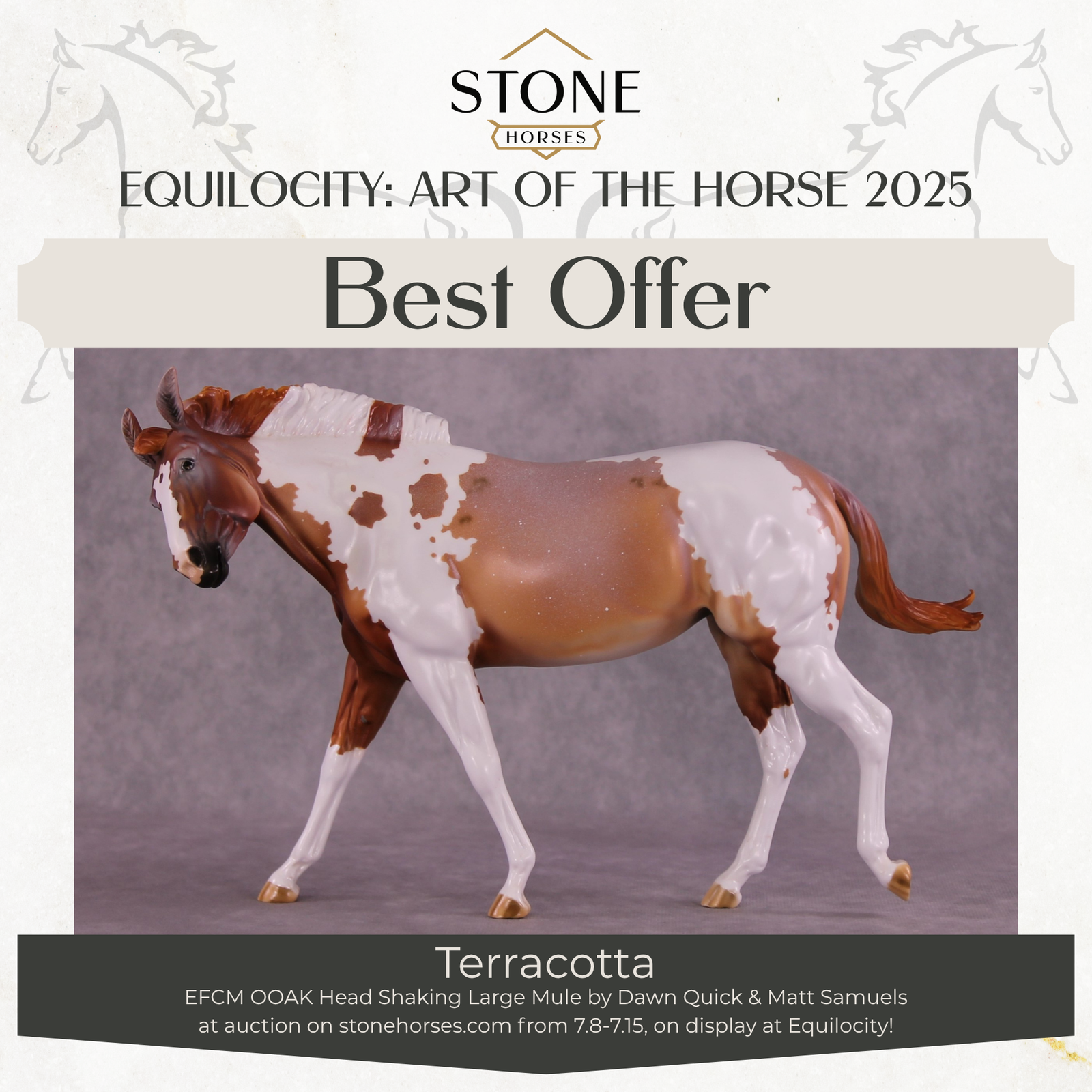 "Terracotta" OOAK EFCM Large Mule by Dawn Quick Best Offer EQ25 07/15/25