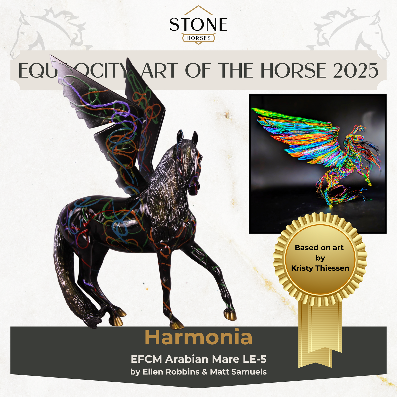 Art of the Horse Harmonia LE-5 EFCM Arab Mare by Ellen Robbins EQ25