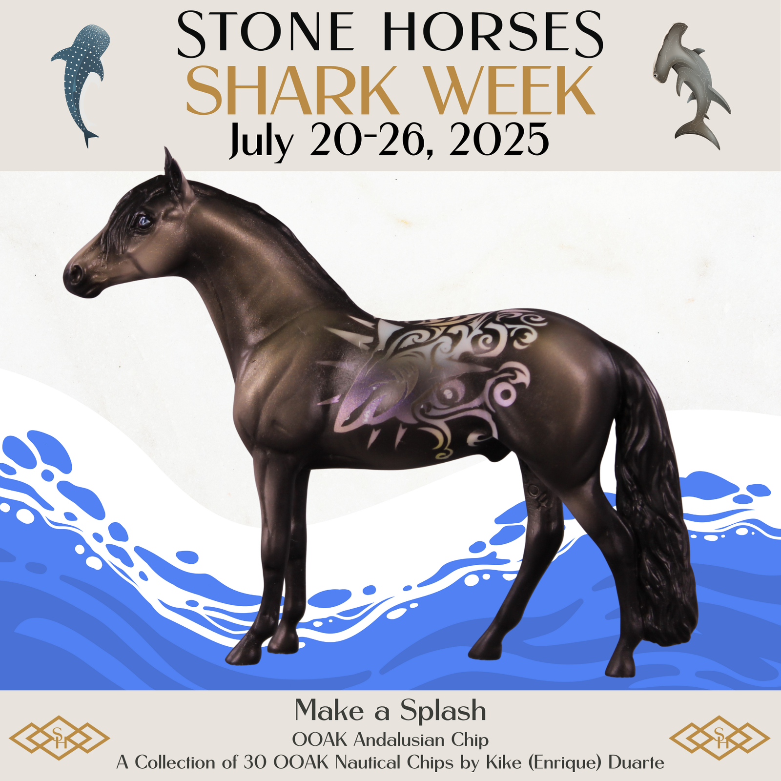 Make a Splash OOAK Andalusian Chip by Kike Duarte SCD25