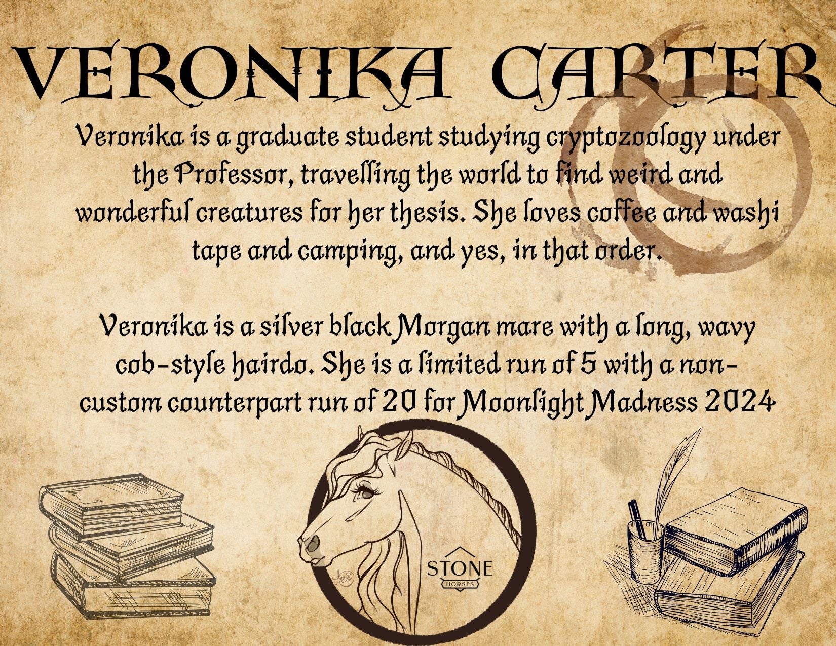 Veronika Carter LE 20 Dappled Silver Black Custom Morgan By Ellen Robbins MM24 Run