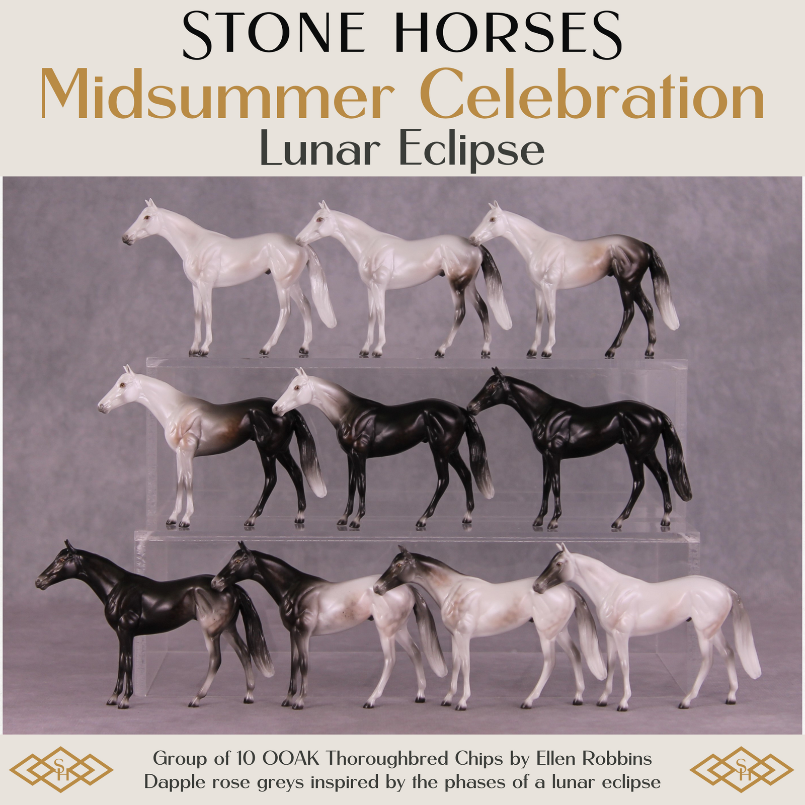 Stone Horses Midsummer Celebration Surprise Chips: The Thoroughbred Chips Grab Bags by Ellen Robbins SCD25