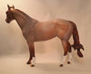 MISS MARS - Red Roan Stock Model Horse