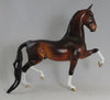 TRAFFIC JAM - OOAK Seal Bay Saddlebred Model Horse