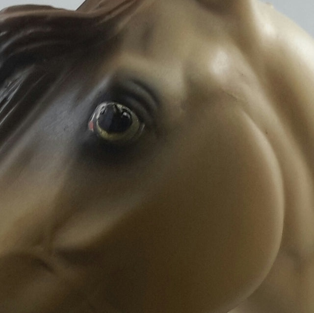 RUM SWIZZLE - Dun Stock Horse Sculpture by Sheila Bishop