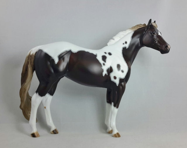 TARDY MISS SMARTY - OOAK Brown Paint Stock Horse