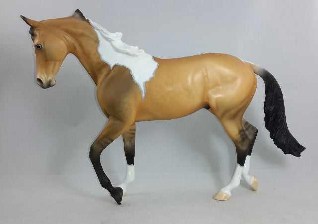 BUS STOP - Sooty Buckskin Thoroughbred Model Horse