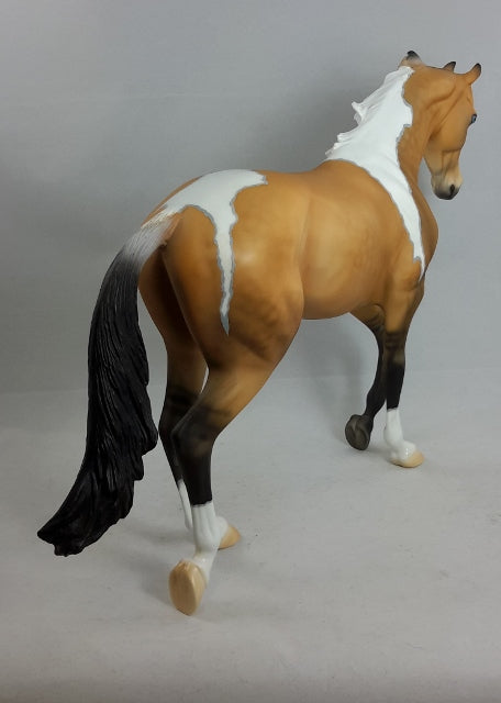 BUS STOP - Sooty Buckskin Thoroughbred Model Horse