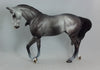 LADY SPUTNIK - OOAK Dapple Gray Thoroughbred with Fine Etching