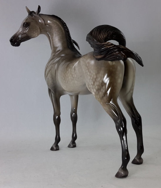 TUXEDO JUNCTION - OOAK Arabian Horse Sculpture by Sheryl Leisure