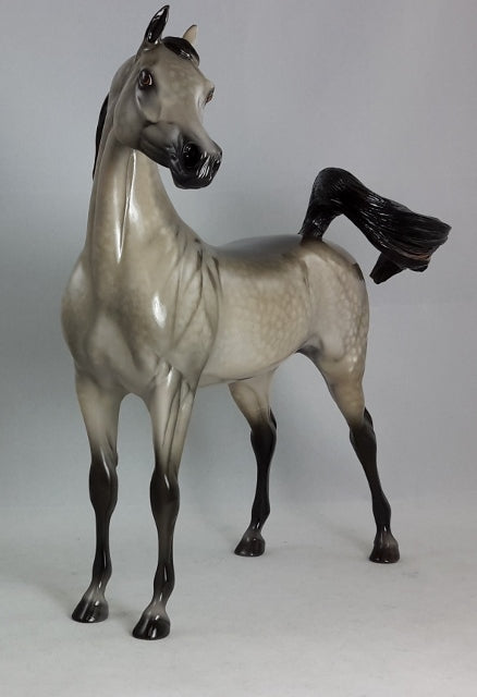 TUXEDO JUNCTION - OOAK Arabian Horse Sculpture by Sheryl Leisure