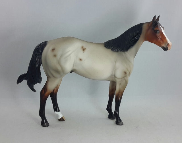 PEACE MAKER - Bay Roan Stock Model Horse