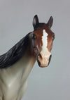 PEACE MAKER - Bay Roan Stock Model Horse