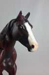 ROOT BEER FLOAT - OOAK Paint Model Horse - FQH