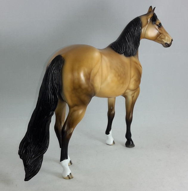 HABANERO ALTER EGO - Sooty Buckskin Stock Model Horse