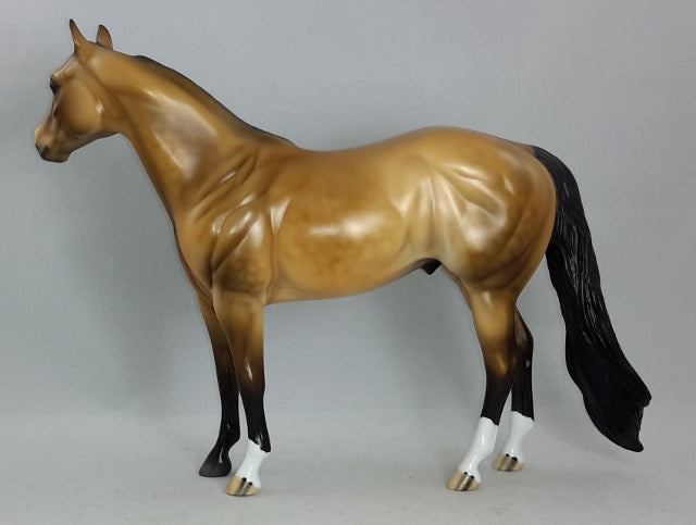 HABANERO ALTER EGO - Sooty Buckskin Stock Model Horse