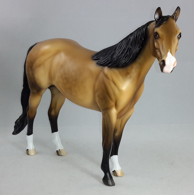 HABANERO ALTER EGO - Sooty Buckskin Stock Model Horse