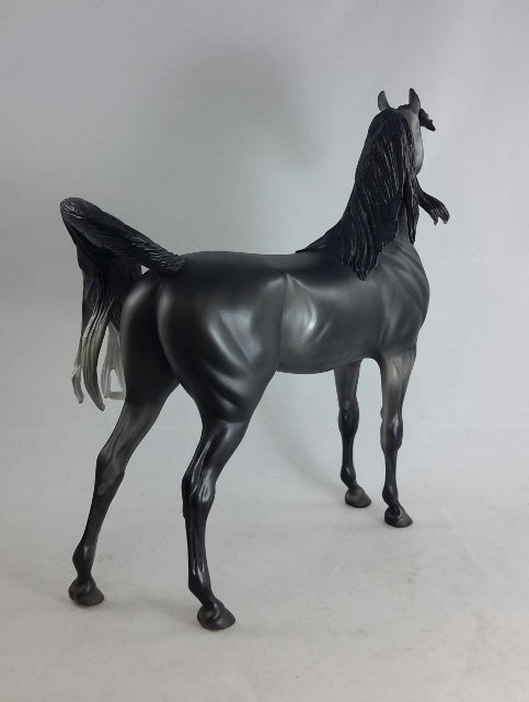 BLACK PEPPER - OOAK Dark Dapple Gray Arabian