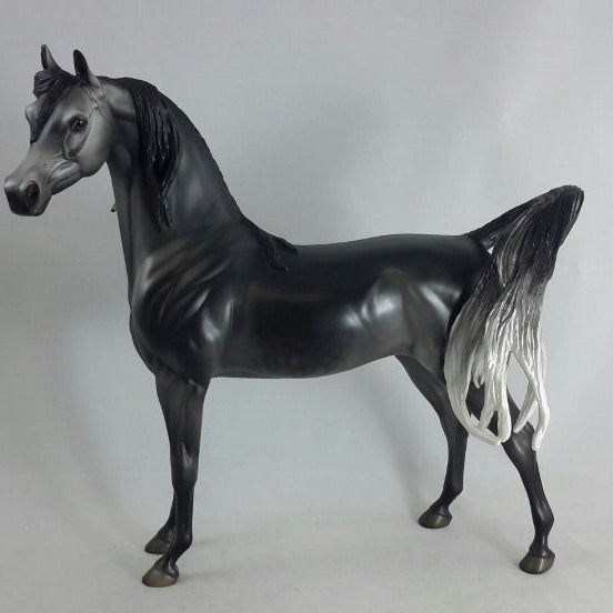 BLACK PEPPER - OOAK Dark Dapple Gray Arabian