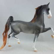CARAWAY - Chestnut Sabino Going Gray Saddlebred Model Horse - Fall Edition