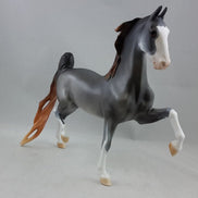 CARAWAY - Chestnut Sabino Going Gray Saddlebred Model Horse - Fall Edition