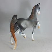 CARAWAY - Chestnut Sabino Going Gray Saddlebred Model Horse - Fall Edition