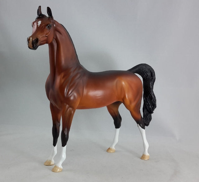 MAHARAJAH - Bay Arabian Model Horse - Fall Edition