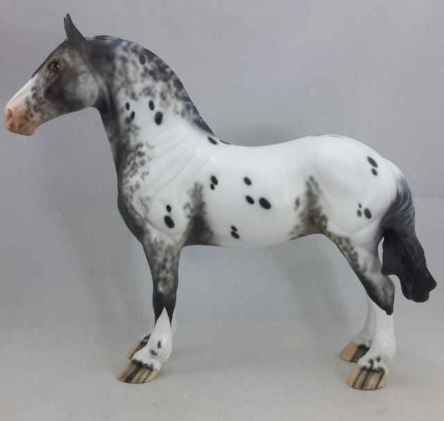 THUNDERHEAD - OOAK Appaloosa Standing Draft Horse