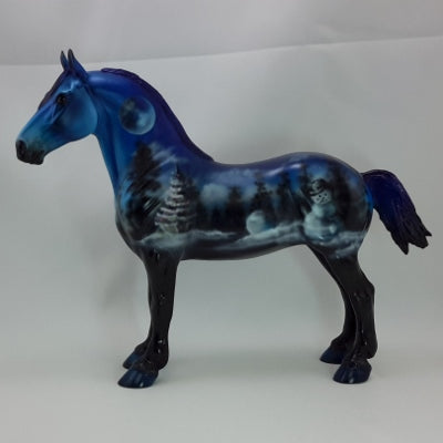 WINTER'S EVENING -  OOAK Winter Scene Decorator Drafter - 11/14