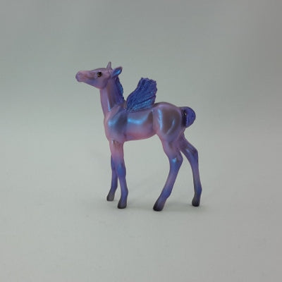 BLUEBERRY TART - OOAK Lavender Pegasus Chip Model Horse - 11/14